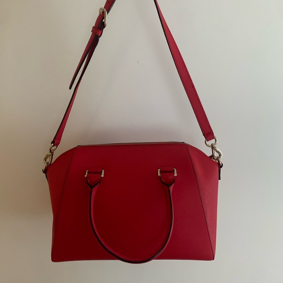 kate spade matching wallet and crossbody-optional bag in hot chili red - Picture 3 of 9